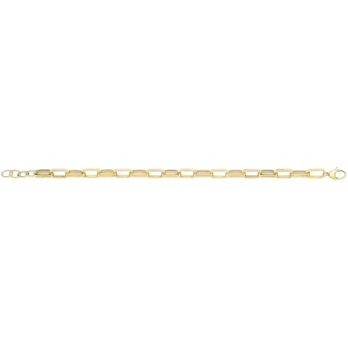 9ct Yellow Gold Hollow Bracelet 7.30g